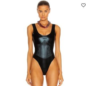 Embossed Mugler Bodysuit
